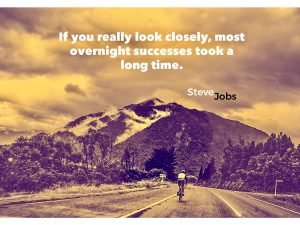 If You Really Look Closely, Most Successes Took A Long Time.